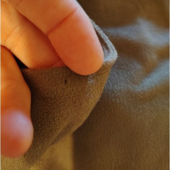 J. Jill Size 10 Faux Suede Taupe Brown Long Gadot Skirt, Super Soft Business Cas - Picture 5 of 5